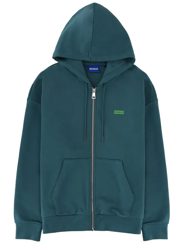 Zippered Sweatshirt With Logo - Hugo