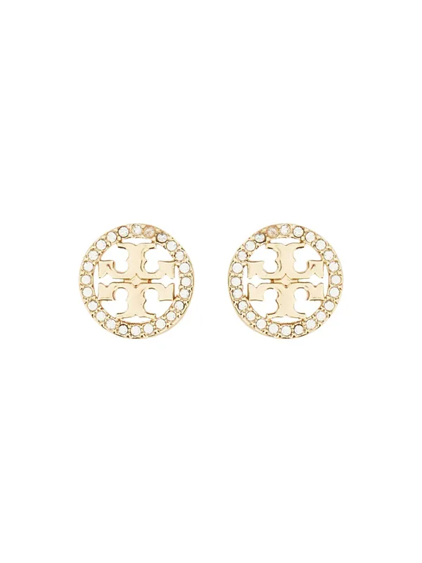 "Miller" Earrings With Logo - Tory Burch