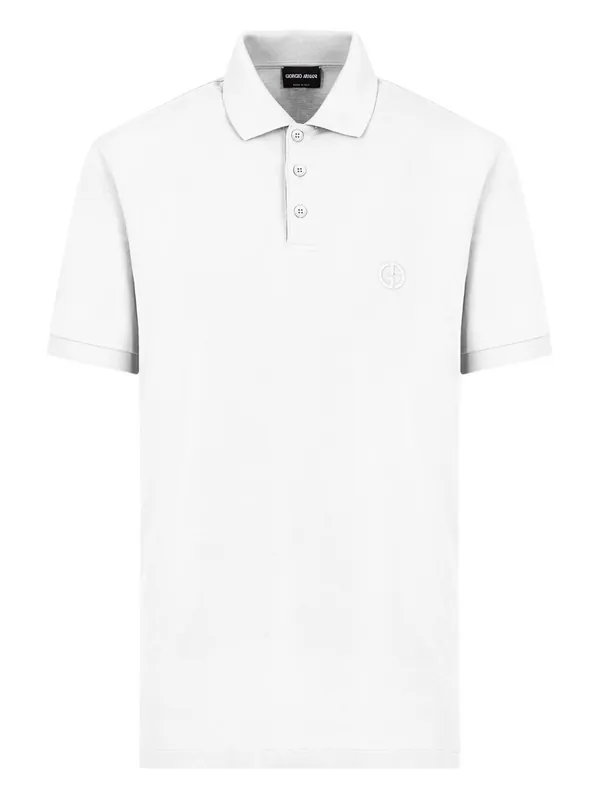 Piqeut Cotton Polo Shirt - Giorgio Armani
