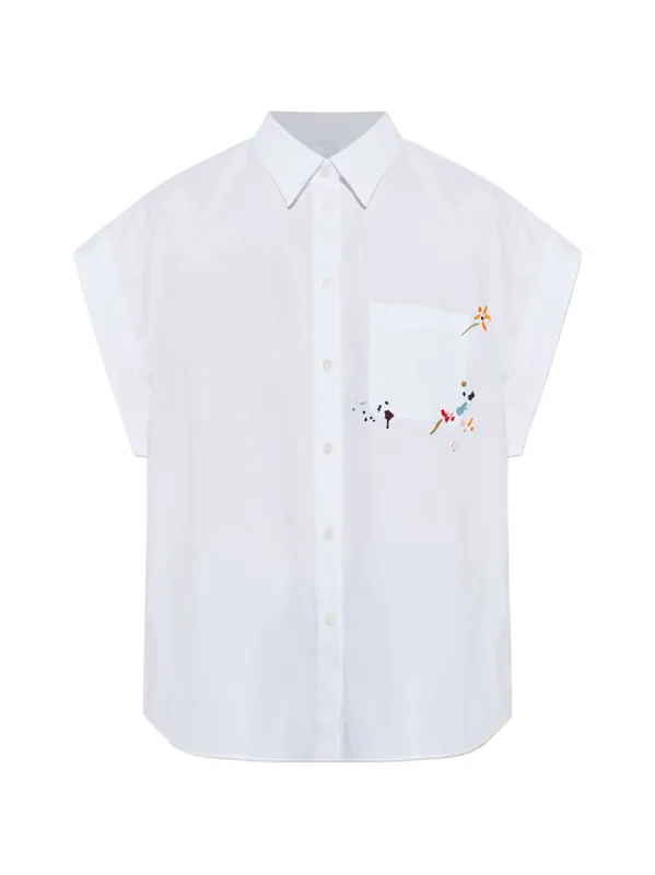 Embroidered Cotton Shirt - Paul Smith