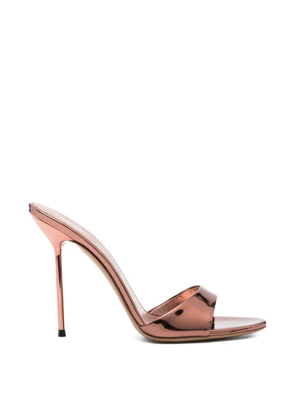Lidia Patent Leather Heel Sandals - Paris Texas
