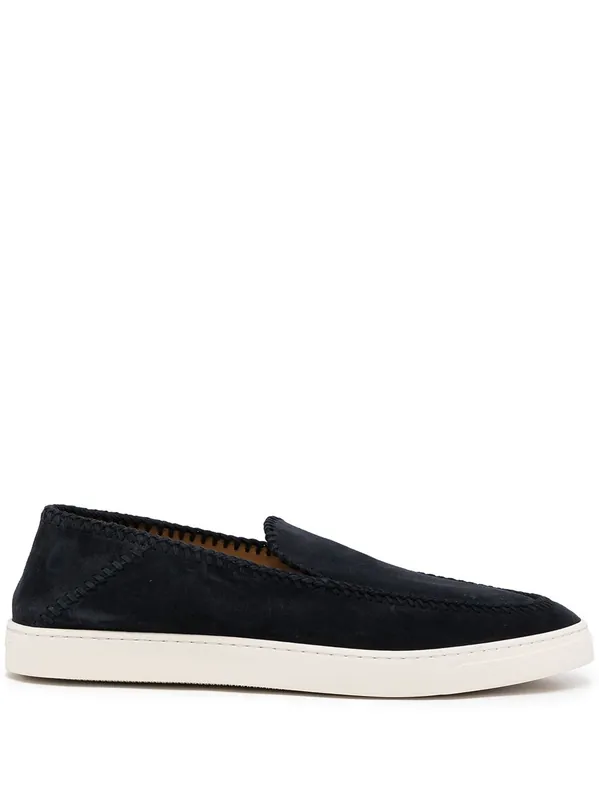 Leather Slip-On Sneakers