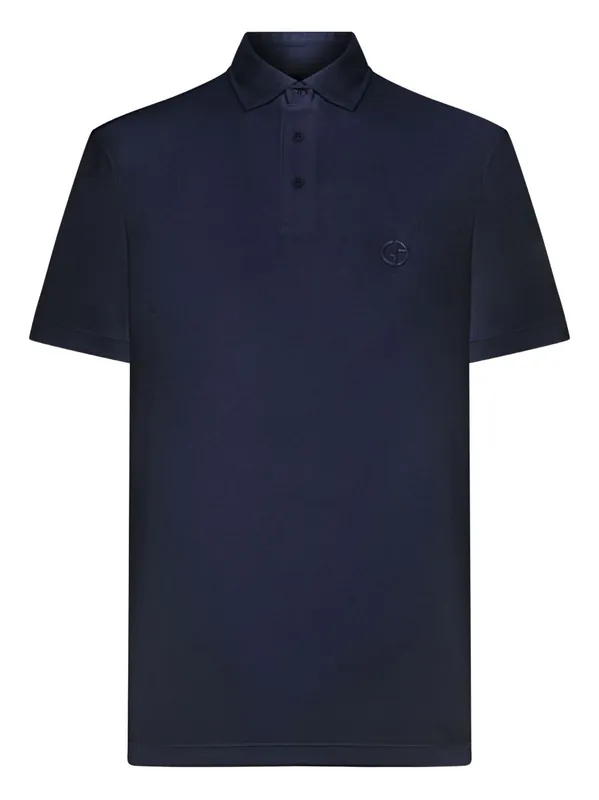 Interlock Cotton Polo Shirt - Giorgio Armani