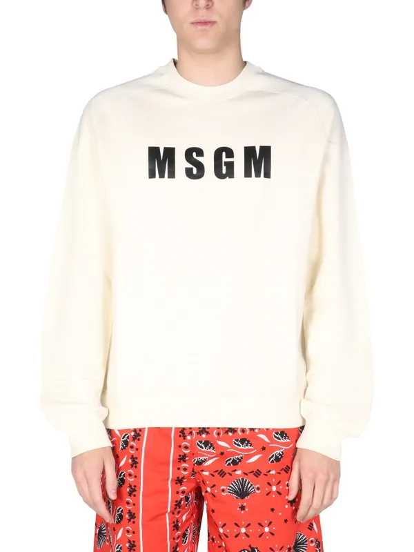 Logo Print Sweatshirt - MSGM