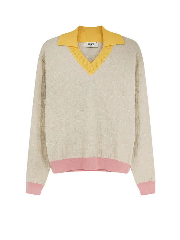 Cotton And Silk Sweater - Fendi