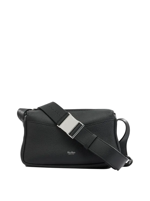 Small Leather Shoulder Bag Shoulder Bags Black - Max Mara