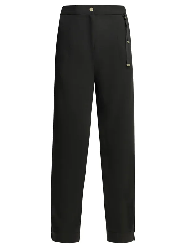 Cotton Feel Trousers Black - Herno