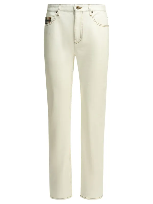 Dalia Check Jeans White - Burberry