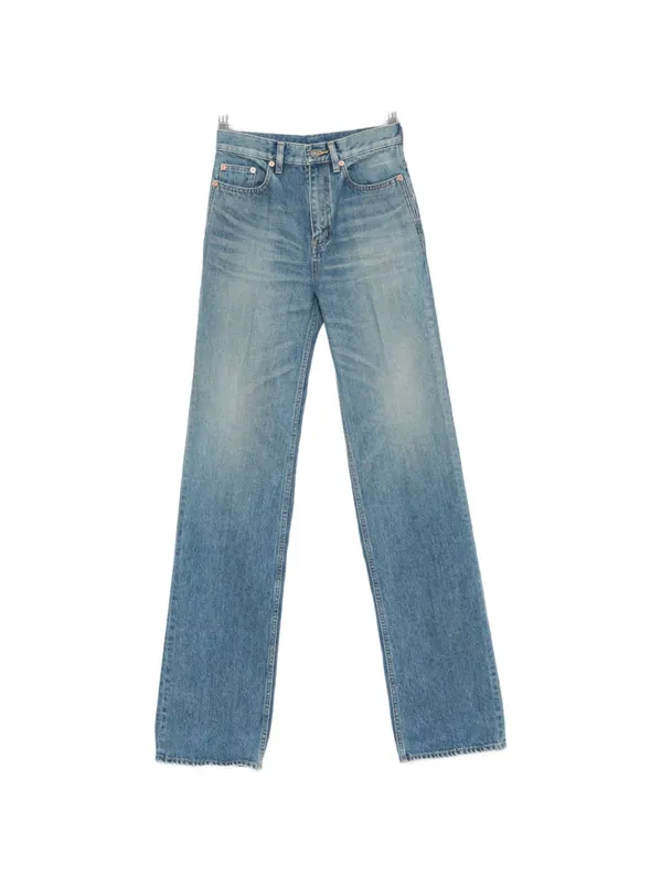 Denim Cotton Flared Jeans - Saint Laurent