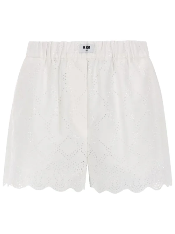 Shorts Con Motivo Traforato - MSGM