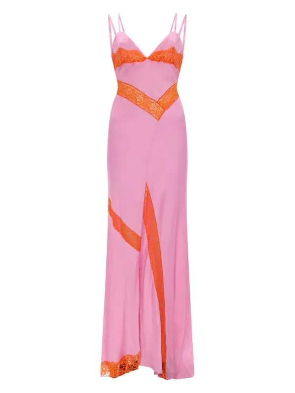 Abito Con Dettagli In Pizzo - MSGM