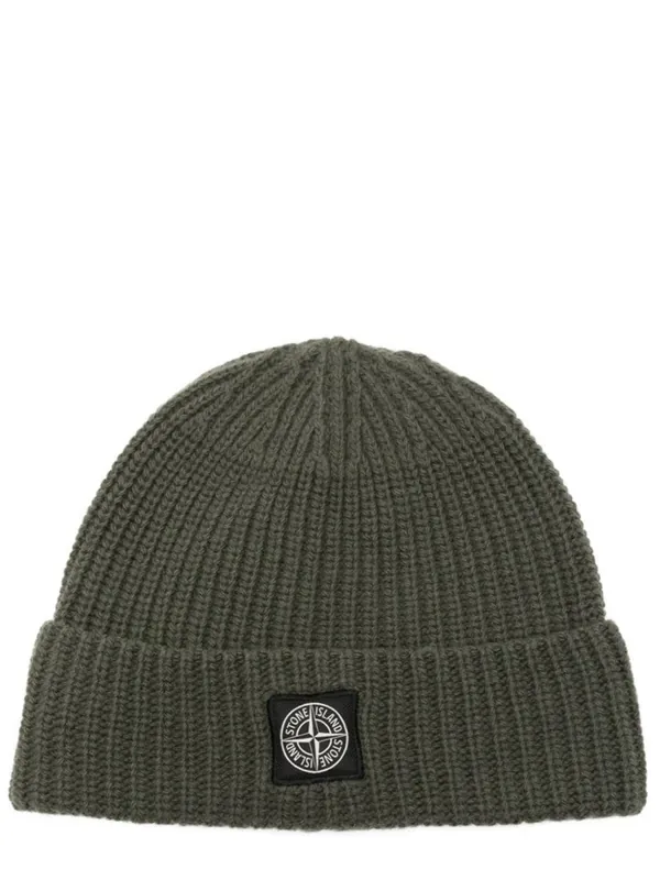 Wool Cap With Logo - Stone Island