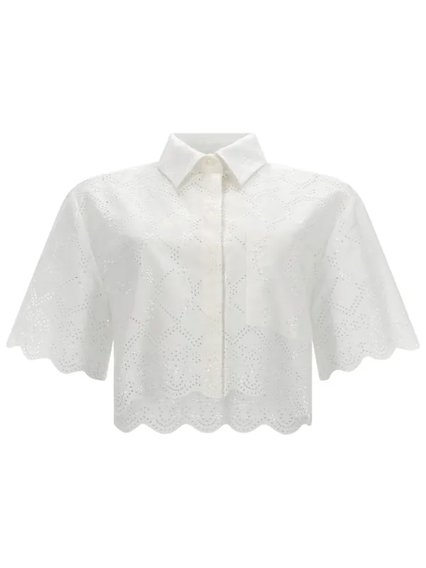 Camicia Con Motivo Traforato - MSGM