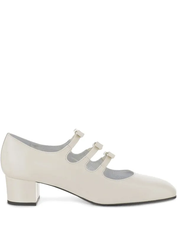 Kinette Leather Mary Jane Pumps - Carel Paris