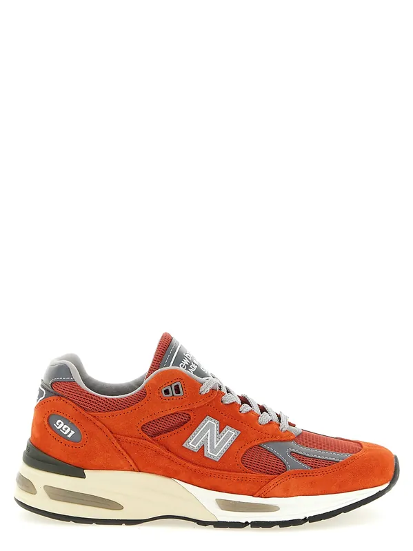 Made In Uk 991v2 Sneakers Orange - New Balance