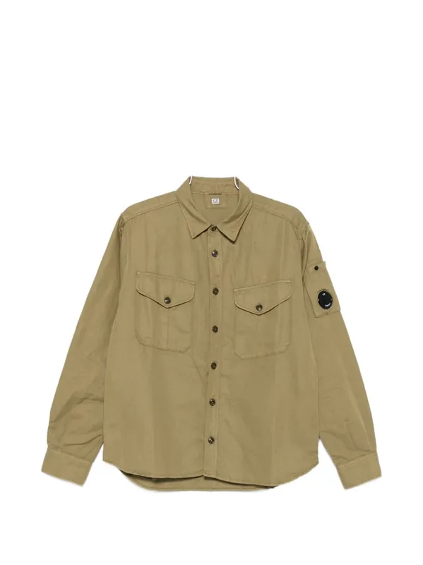 Cotton And Linen Blend Shirt - C.P. Company