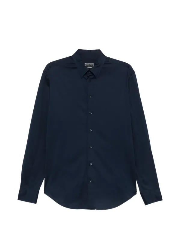 Slim Fit Cotton Shirt - Giorgio Armani