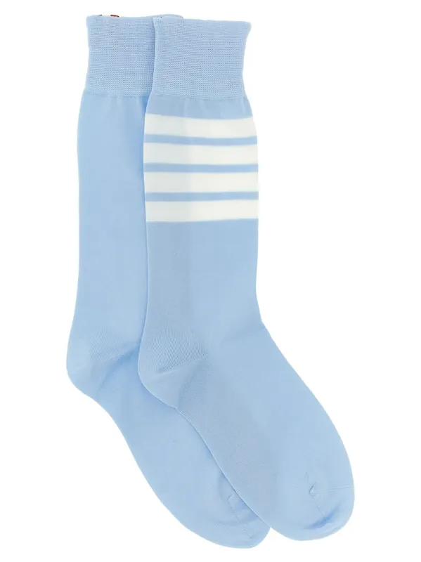 4 Bar Socks Light Blue - Thom Browne