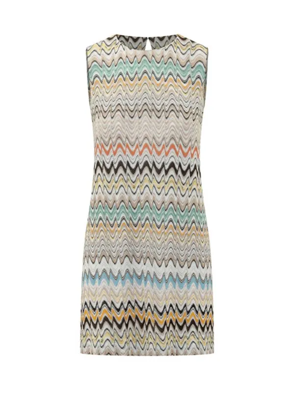Missoni Zigzag Knit Sleeveless Dress