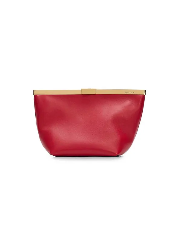 Ganache Leather Clutch - Jimmy Choo