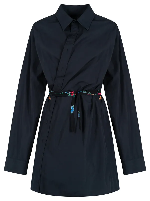 Wrap Shirt Dress - Balenciaga