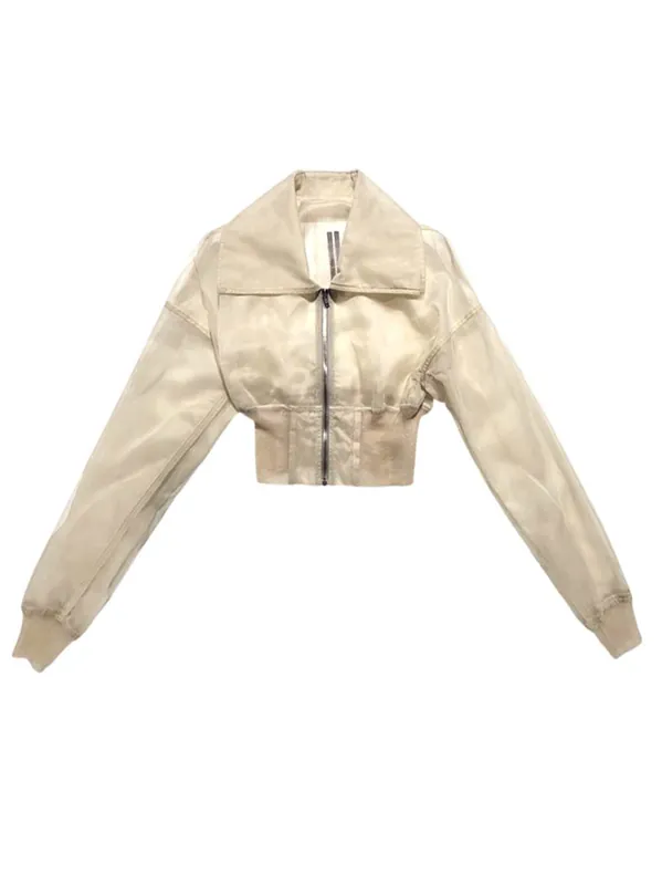 Short Jacket With Sheer Finish - Rick Owens