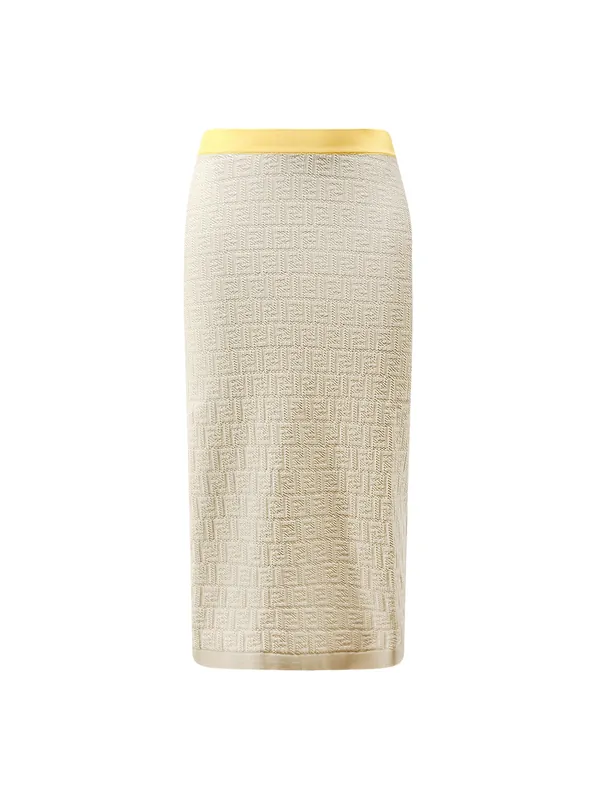 Ff Color Block Skirt - Fendi
