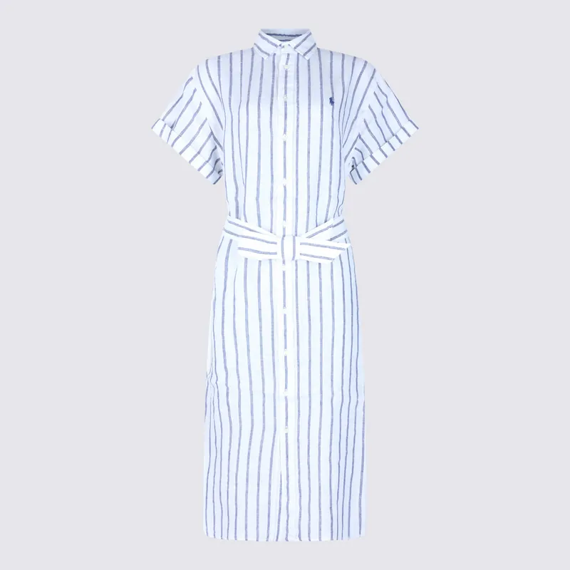 Dresses White/Royal - Polo Ralph Lauren