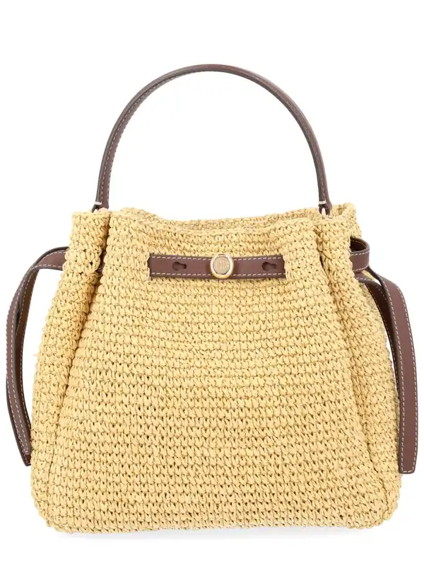 Borsa "Romy" A Secchiello In Paglia - Tory Burch