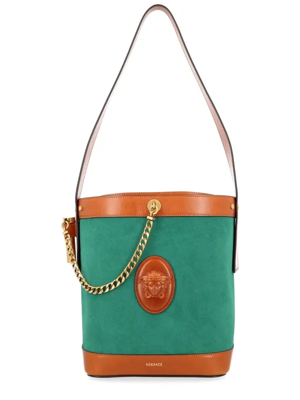 Borsa A Secchiello Con Logo - Versace