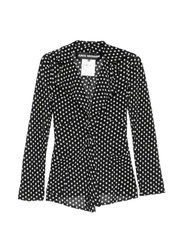 Polka-Dot Ruffled Jacket