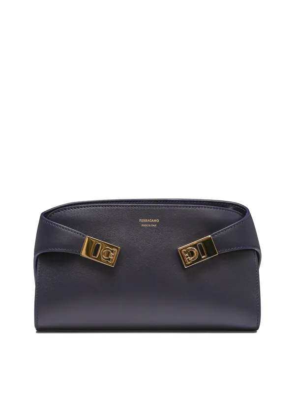 Hug Crossbody Bags Blue - Ferragamo