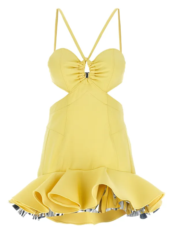 Mini Dress Dresses Yellow - Rabanne