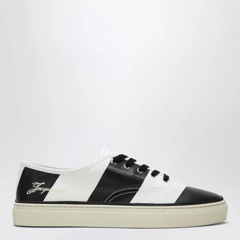 Les Fefe White/Black Canvas Sneakers - Jacquemus