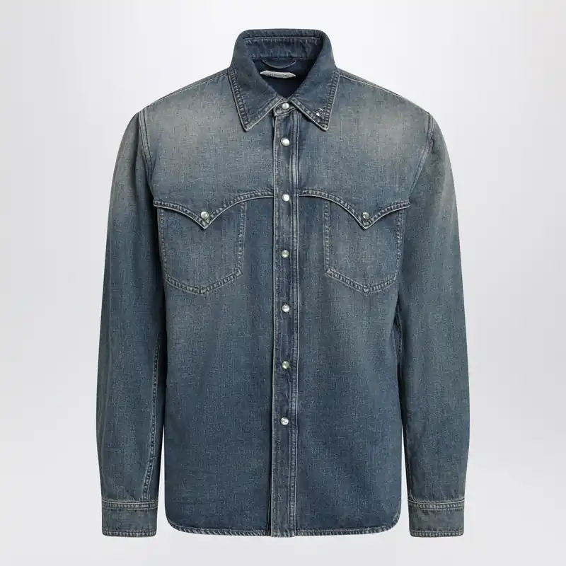 Vintage Blue Denim Shirt - Versace
