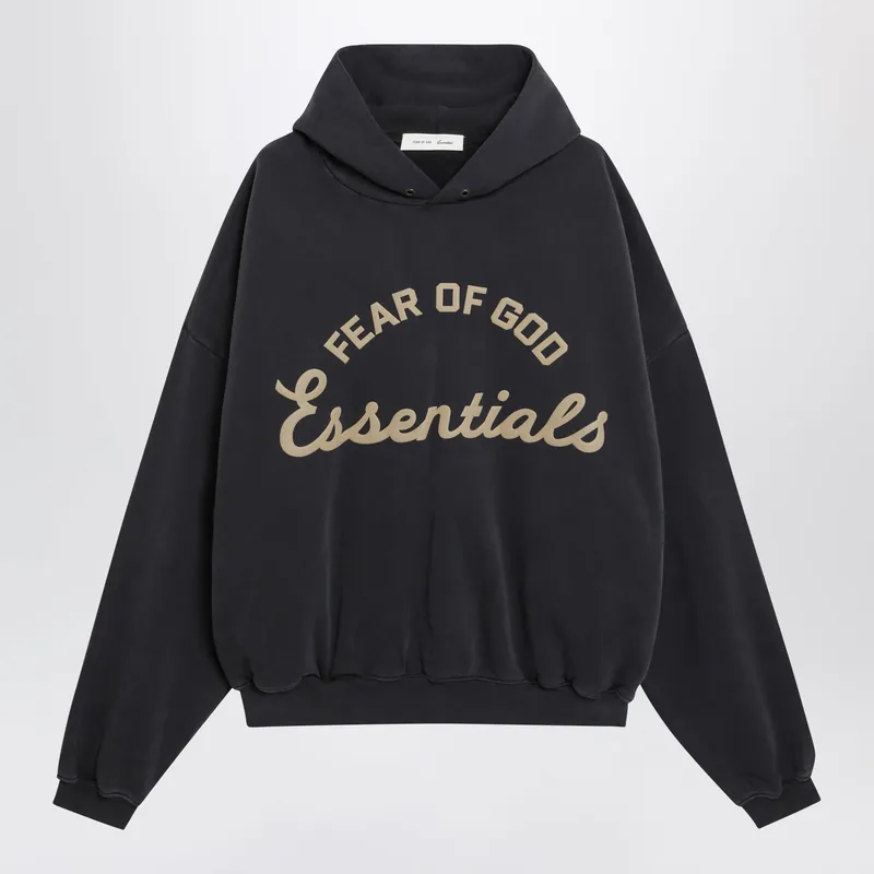 Training 90s Black Cotton Fleece Sweatshirt - Fear Of God Essentials
