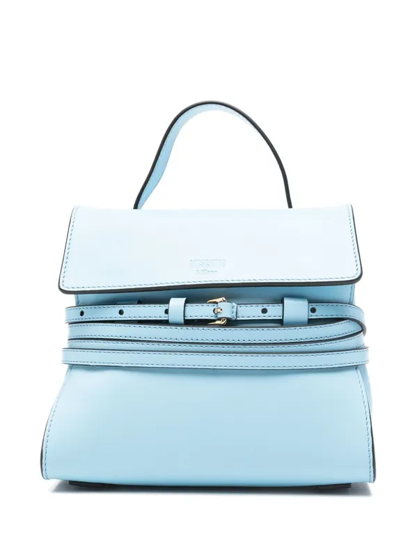 Tie Me Small Leather Handbag - Moschino