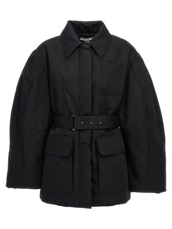 Le Blouson Bari Puffer Jackets Black - Jacquemus
