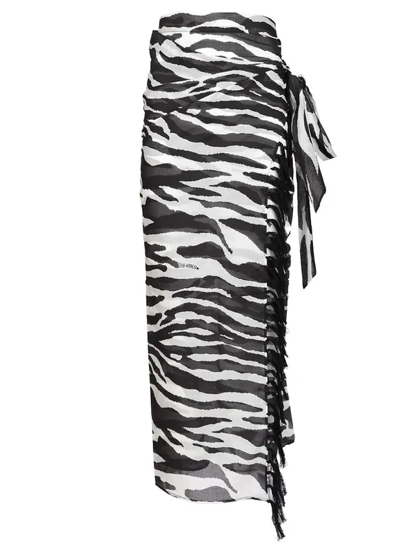 Animal Print Pareo Skirts Animalier - The Attico
