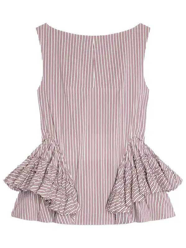 Casey Ruffled Peplum Top - Dries Van Noten