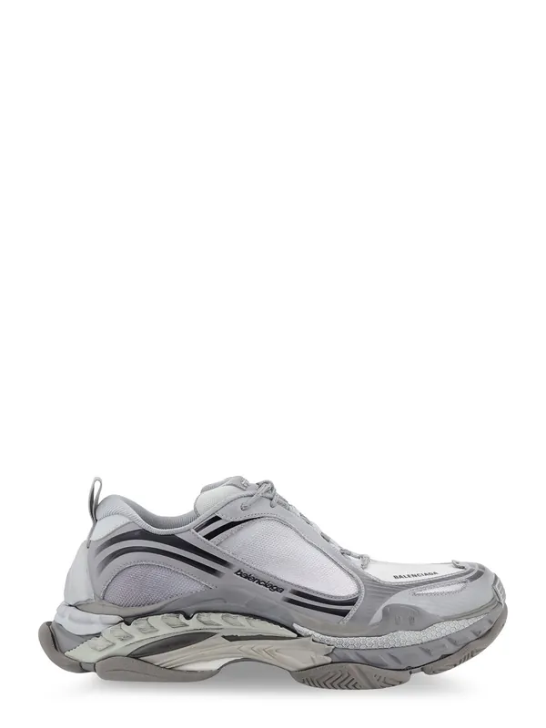 Triple S.2 Gradient Mesh And Nylon Insert Sneakers With Used Effect - Balenciaga