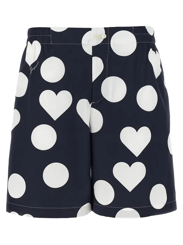 Le Short Calecon Bermuda And Short Blue - Jacquemus