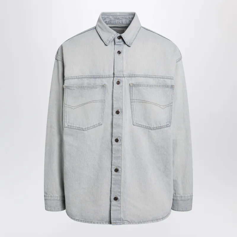 Light Blue Cotton Denim Shirt - Balenciaga