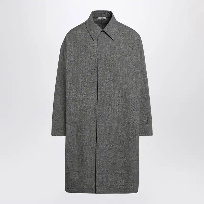 Relaxed Trench Coat In Mouliné Wool - Fear of God