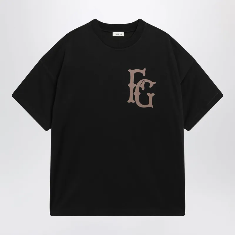 T-Shirt 43 In Cotton And Rayon Jersey In Black