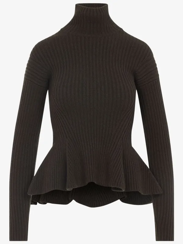 Peplum Turtleneck Sweater - Max Mara