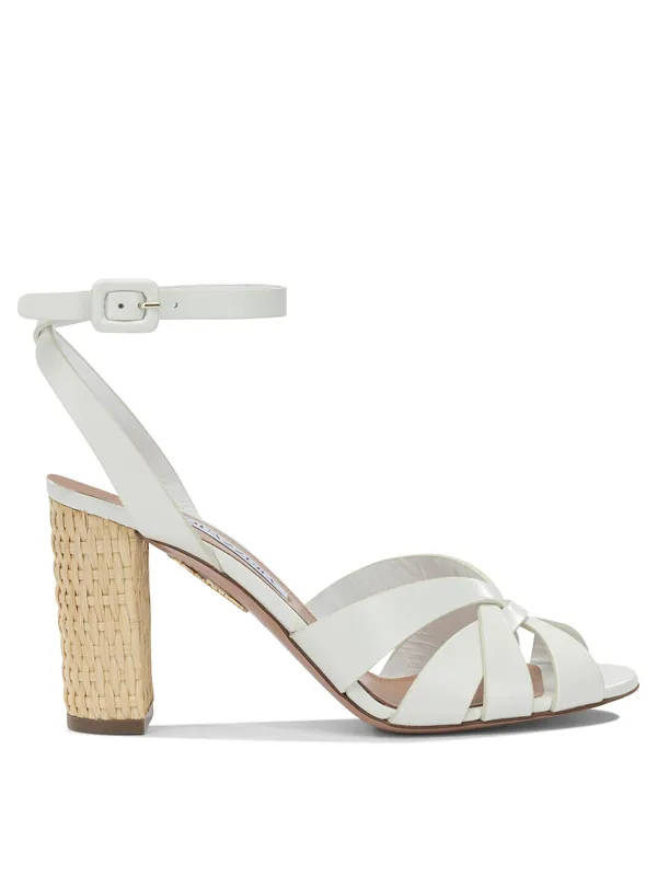 Copacabana 85mm Sandals White - Aquazzura