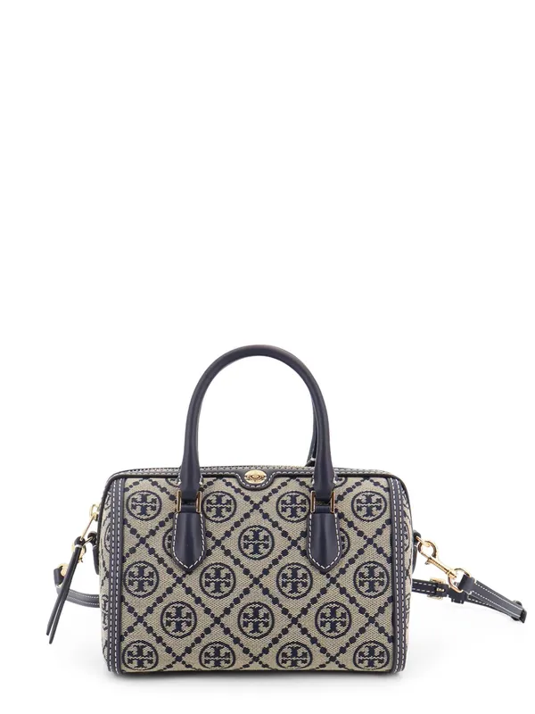 T Monogram Petite Barrel Jacquard Fabric Crossbody Bag - Tory Burch