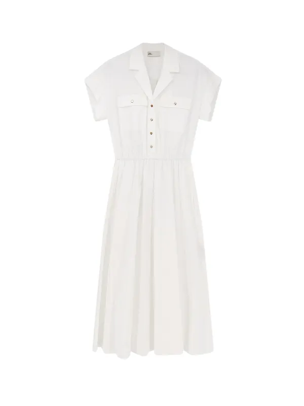 Cotton Chemisier Dress - Tory Burch