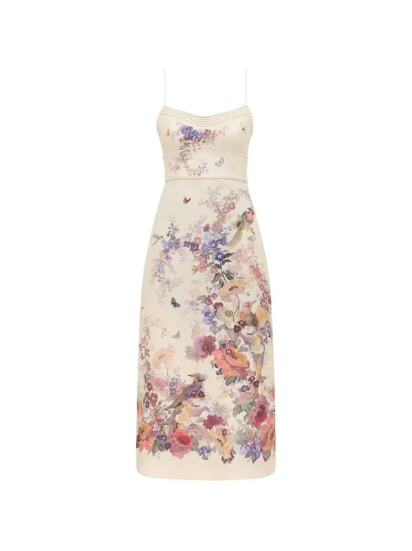 Luna Linen Long Dress - Zimmermann